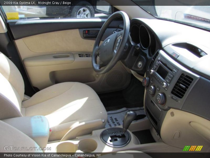 Midnight Gray / Beige 2009 Kia Optima LX