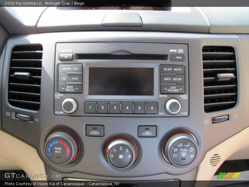 Midnight Gray / Beige 2009 Kia Optima LX