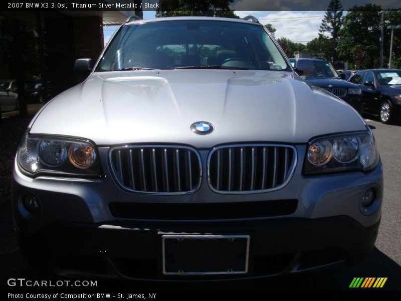 Titanium Silver Metallic / Black 2007 BMW X3 3.0si