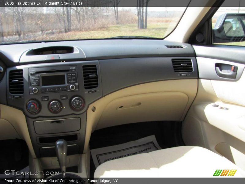 Midnight Gray / Beige 2009 Kia Optima LX