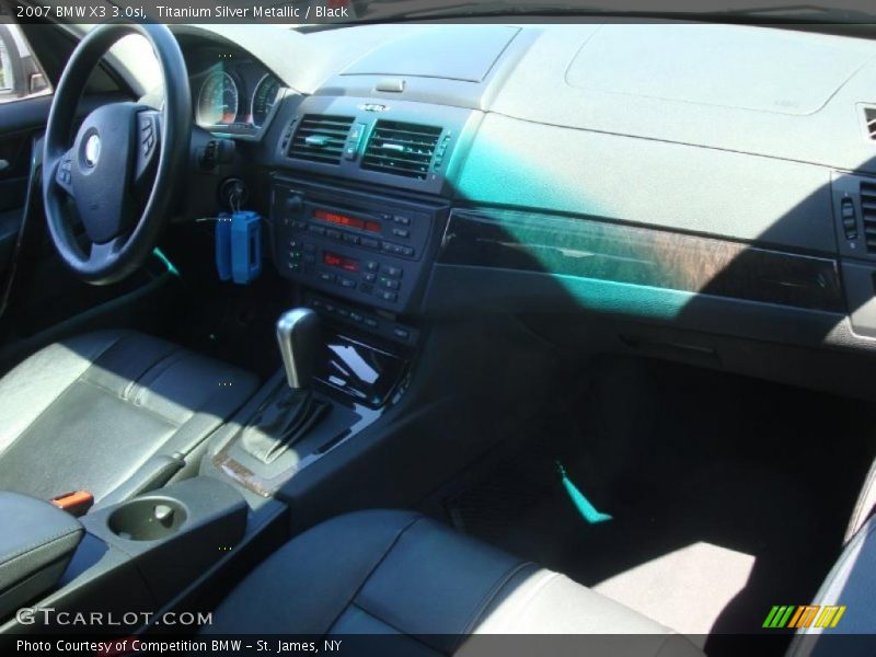 Titanium Silver Metallic / Black 2007 BMW X3 3.0si