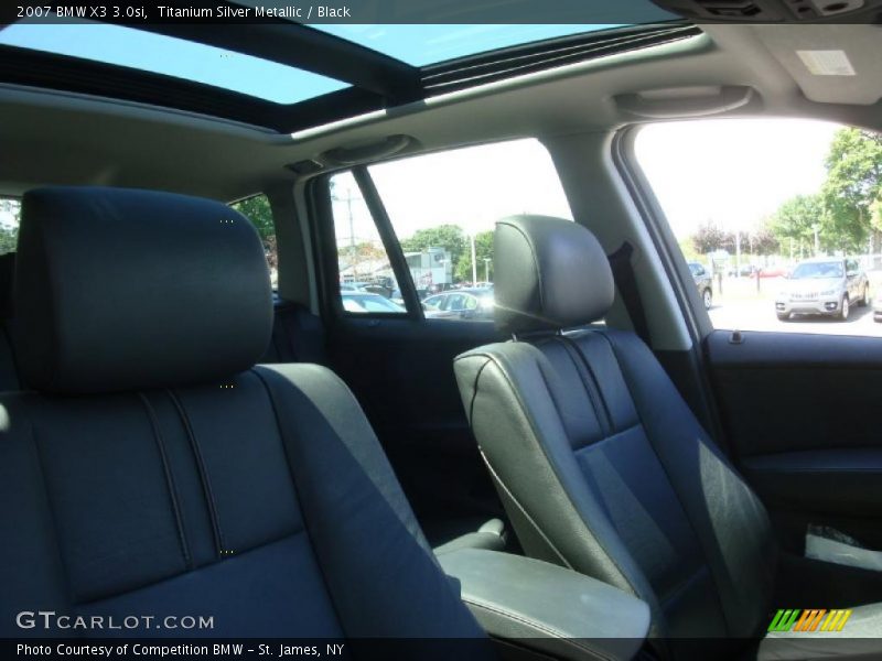 Titanium Silver Metallic / Black 2007 BMW X3 3.0si