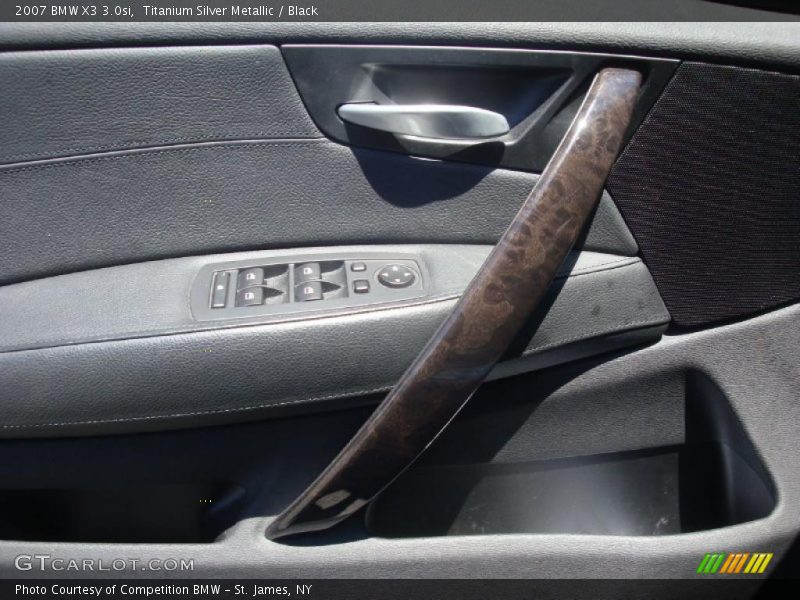 Titanium Silver Metallic / Black 2007 BMW X3 3.0si