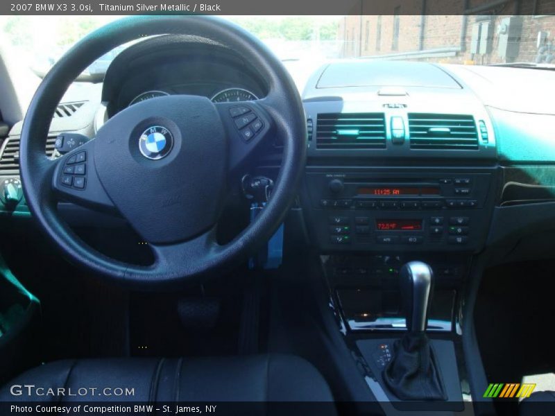Titanium Silver Metallic / Black 2007 BMW X3 3.0si