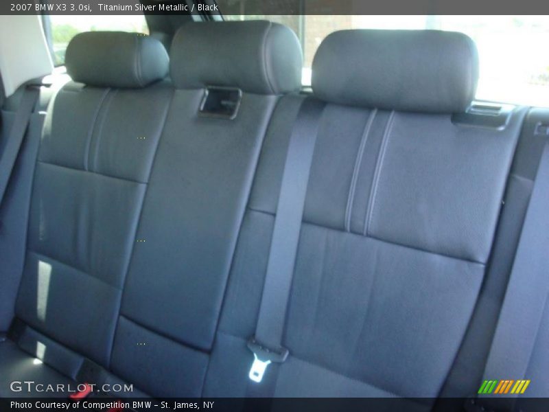 Titanium Silver Metallic / Black 2007 BMW X3 3.0si