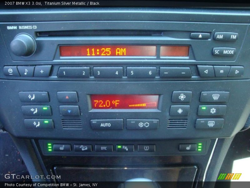 Titanium Silver Metallic / Black 2007 BMW X3 3.0si