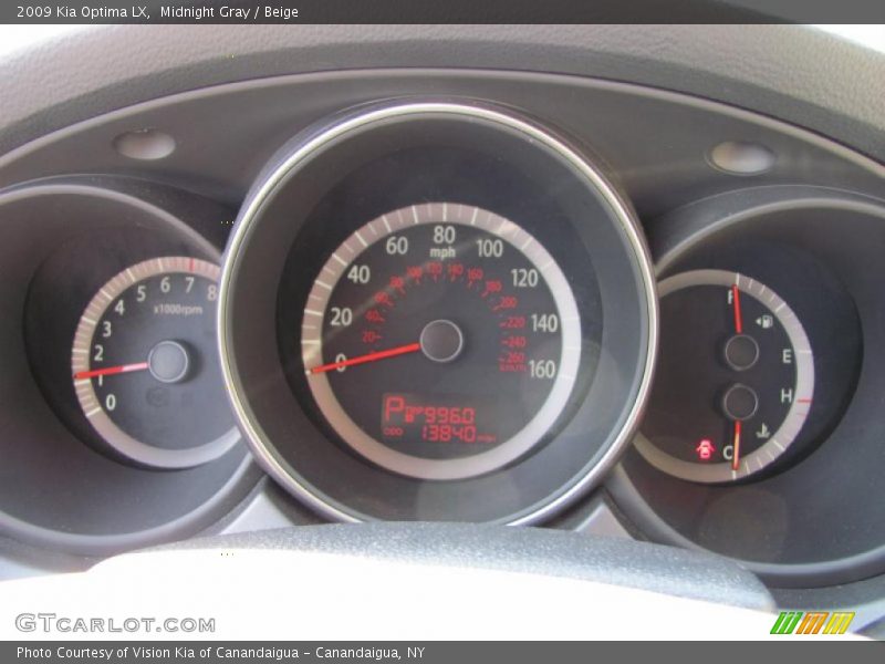 Midnight Gray / Beige 2009 Kia Optima LX