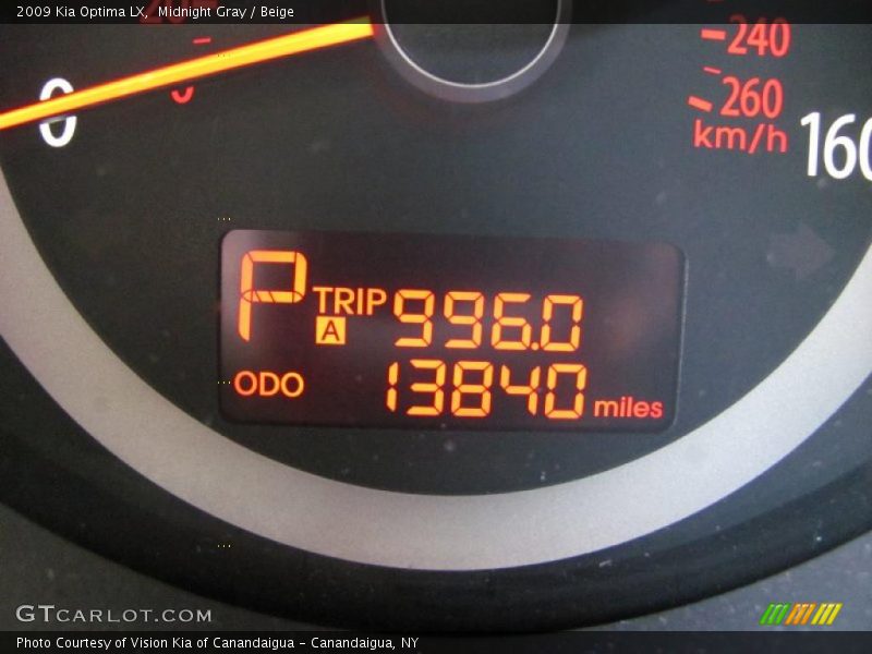 Midnight Gray / Beige 2009 Kia Optima LX