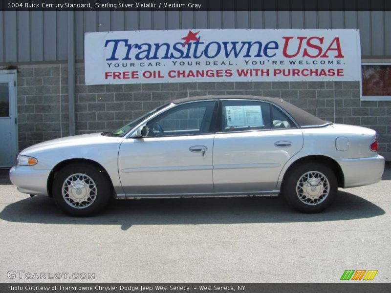 Sterling Silver Metallic / Medium Gray 2004 Buick Century Standard