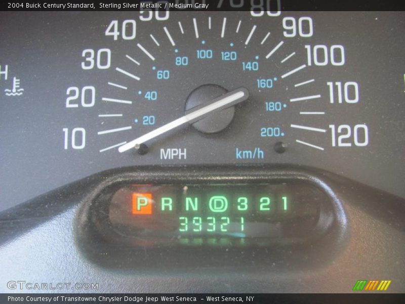 Sterling Silver Metallic / Medium Gray 2004 Buick Century Standard