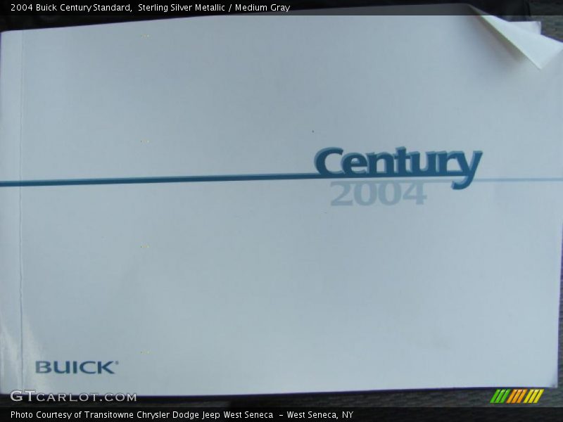 Sterling Silver Metallic / Medium Gray 2004 Buick Century Standard