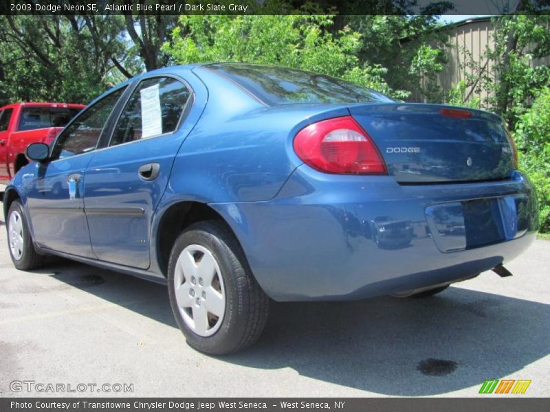 Atlantic Blue Pearl / Dark Slate Gray 2003 Dodge Neon SE