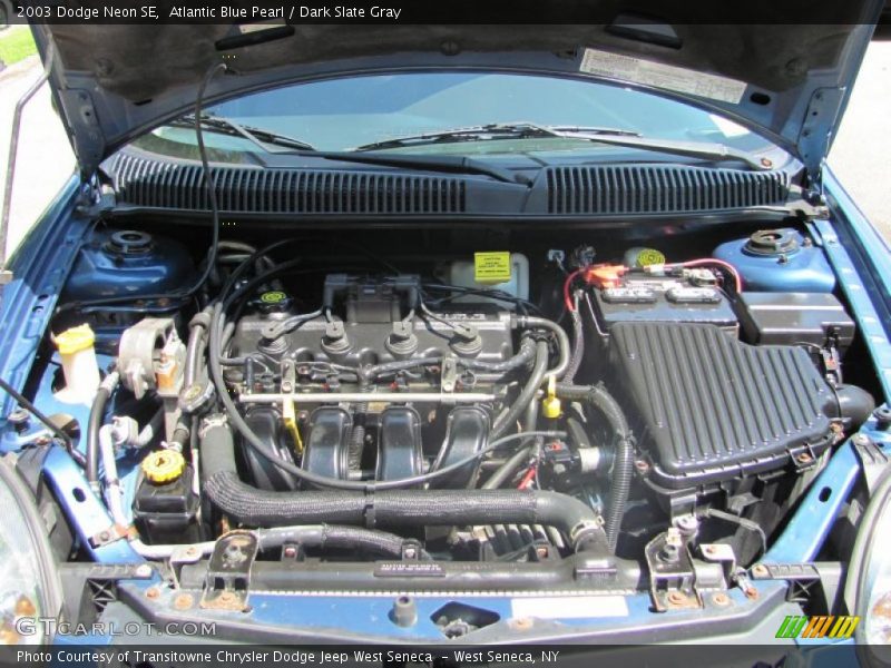 Atlantic Blue Pearl / Dark Slate Gray 2003 Dodge Neon SE