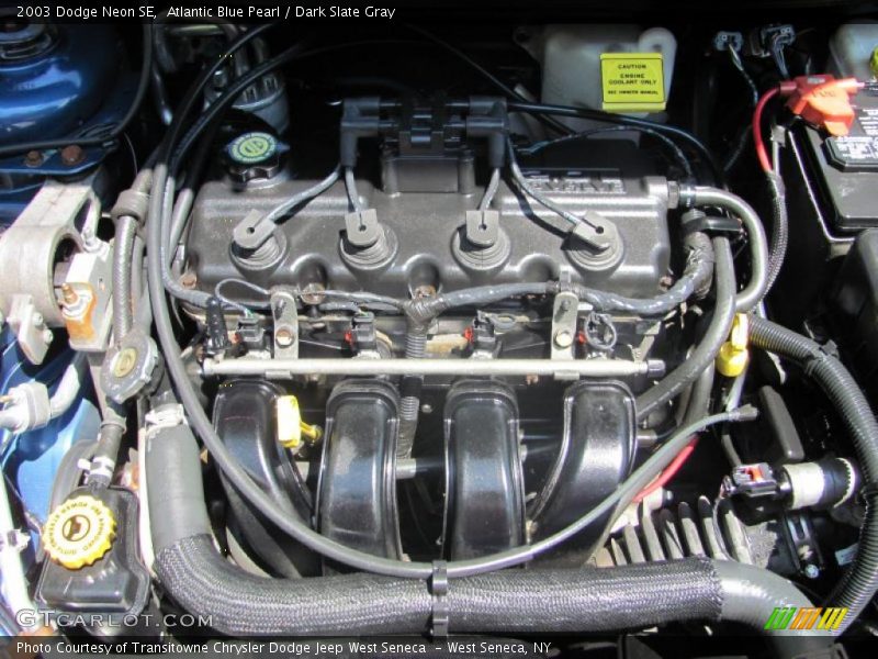 Atlantic Blue Pearl / Dark Slate Gray 2003 Dodge Neon SE