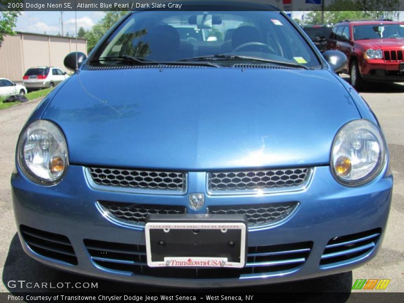 Atlantic Blue Pearl / Dark Slate Gray 2003 Dodge Neon SE