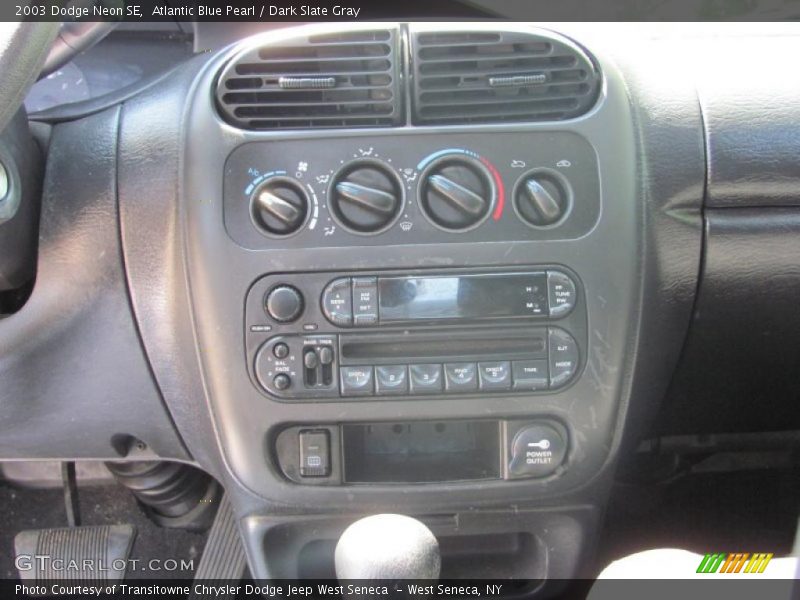 Atlantic Blue Pearl / Dark Slate Gray 2003 Dodge Neon SE