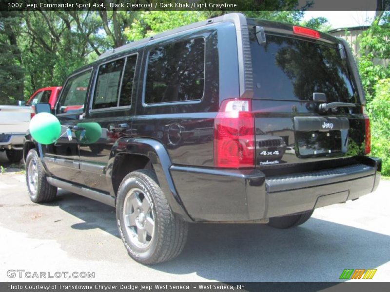 Black Clearcoat / Dark Khaki/Light Graystone 2007 Jeep Commander Sport 4x4