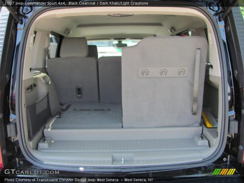 Black Clearcoat / Dark Khaki/Light Graystone 2007 Jeep Commander Sport 4x4