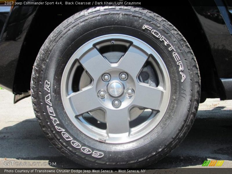 Black Clearcoat / Dark Khaki/Light Graystone 2007 Jeep Commander Sport 4x4