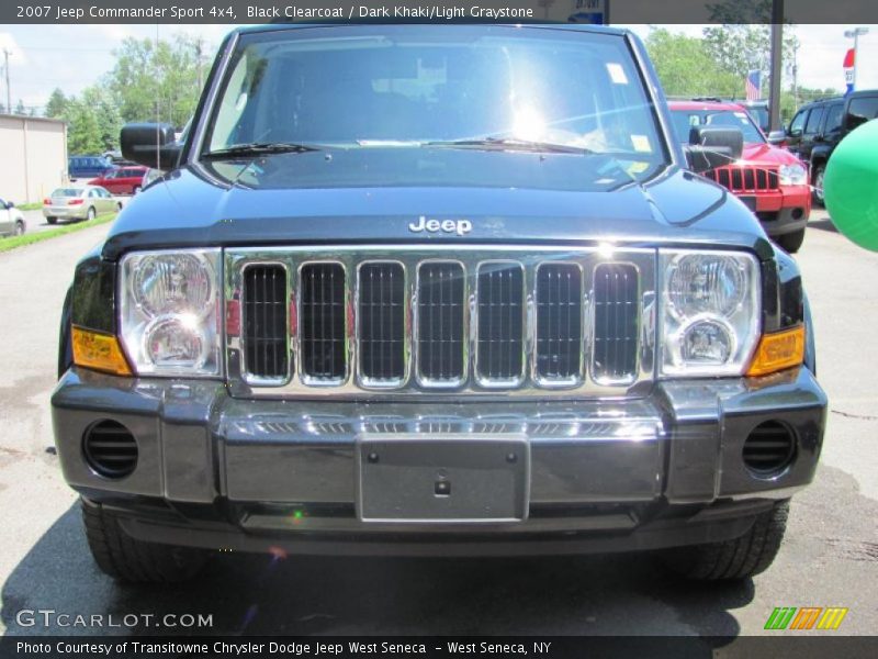 Black Clearcoat / Dark Khaki/Light Graystone 2007 Jeep Commander Sport 4x4