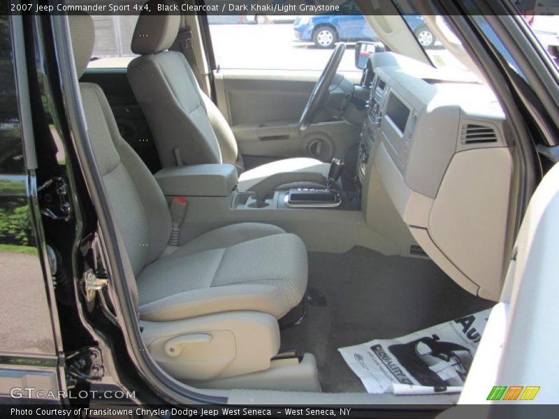 Black Clearcoat / Dark Khaki/Light Graystone 2007 Jeep Commander Sport 4x4