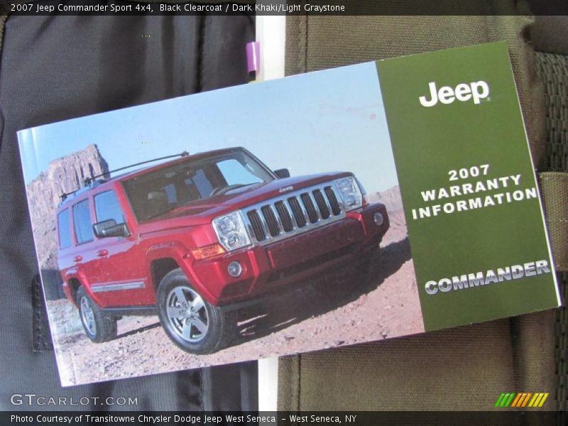 Black Clearcoat / Dark Khaki/Light Graystone 2007 Jeep Commander Sport 4x4