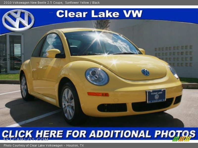 Sunflower Yellow / Black 2010 Volkswagen New Beetle 2.5 Coupe