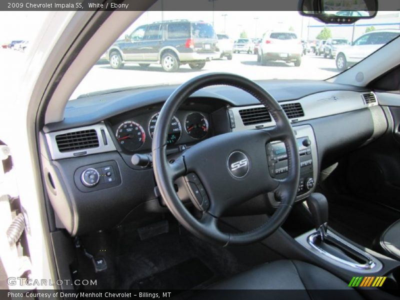 White / Ebony 2009 Chevrolet Impala SS