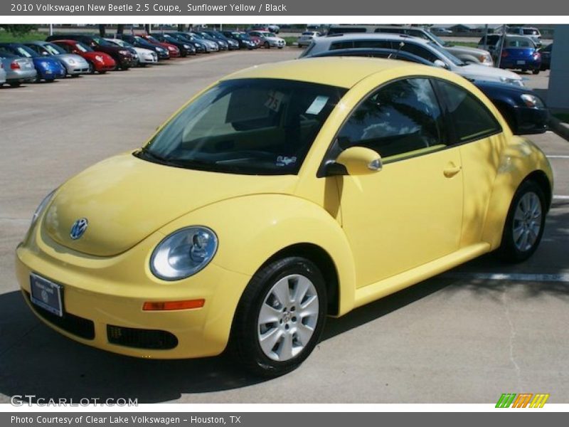 Sunflower Yellow / Black 2010 Volkswagen New Beetle 2.5 Coupe