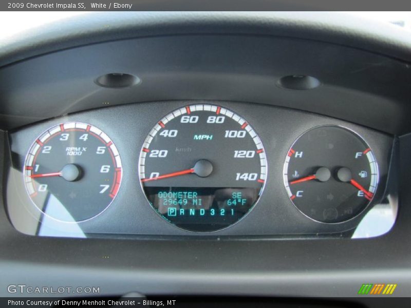 White / Ebony 2009 Chevrolet Impala SS