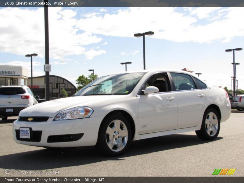 White / Ebony 2009 Chevrolet Impala SS