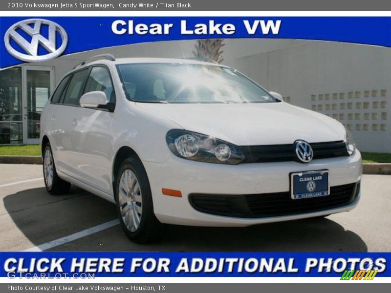 Candy White / Titan Black 2010 Volkswagen Jetta S SportWagen