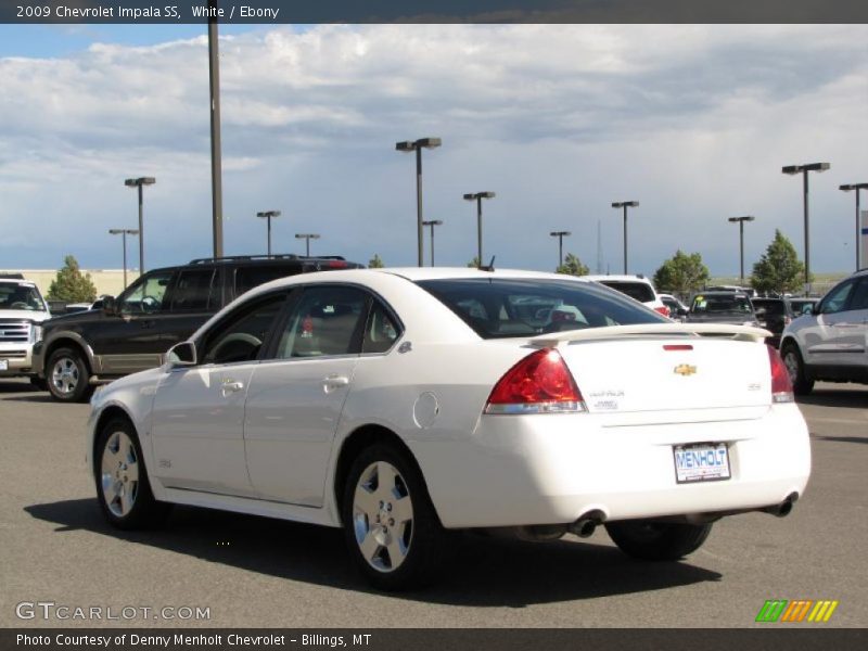 White / Ebony 2009 Chevrolet Impala SS