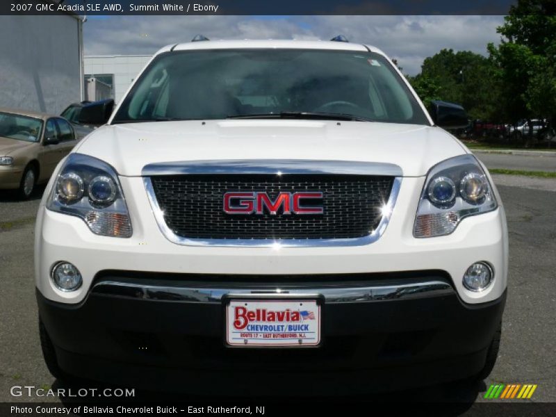 Summit White / Ebony 2007 GMC Acadia SLE AWD
