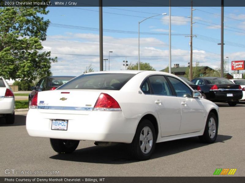 White / Gray 2009 Chevrolet Impala LT