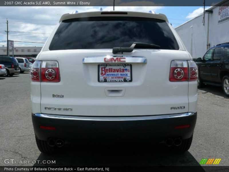 Summit White / Ebony 2007 GMC Acadia SLE AWD