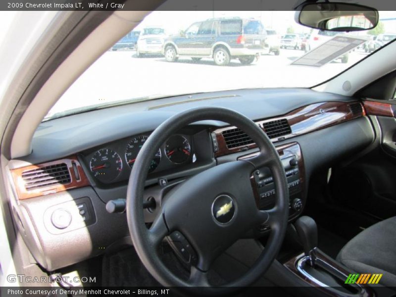 White / Gray 2009 Chevrolet Impala LT