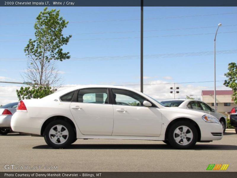 White / Gray 2009 Chevrolet Impala LT