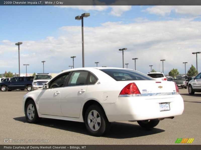White / Gray 2009 Chevrolet Impala LT
