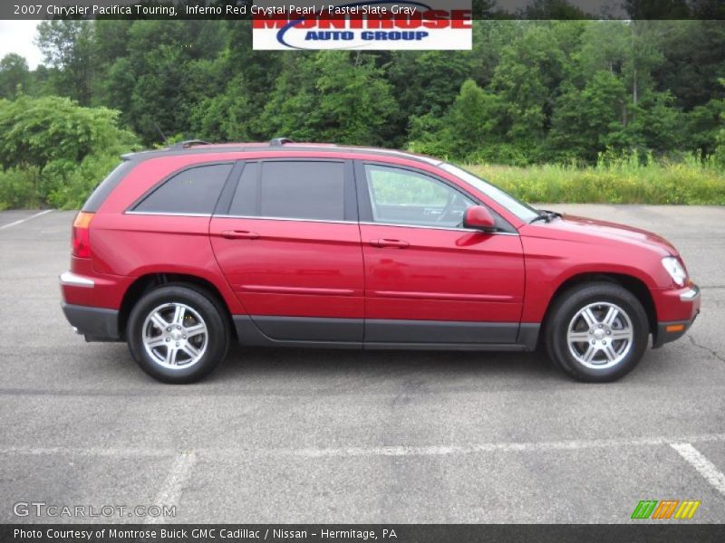 Inferno Red Crystal Pearl / Pastel Slate Gray 2007 Chrysler Pacifica Touring