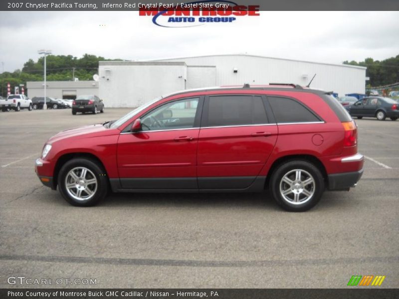 Inferno Red Crystal Pearl / Pastel Slate Gray 2007 Chrysler Pacifica Touring