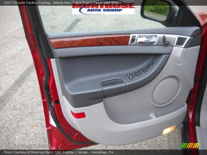 Inferno Red Crystal Pearl / Pastel Slate Gray 2007 Chrysler Pacifica Touring