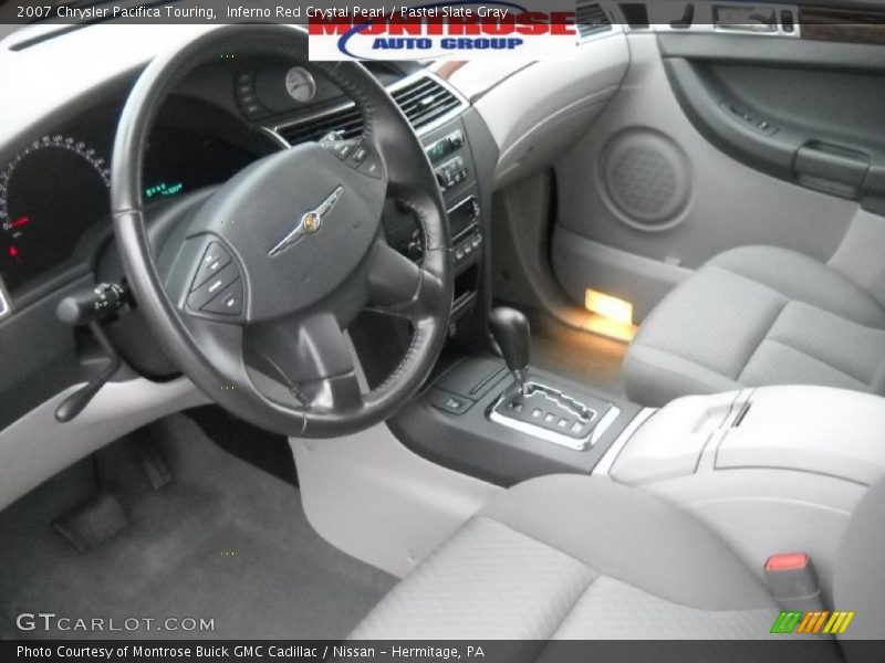 Inferno Red Crystal Pearl / Pastel Slate Gray 2007 Chrysler Pacifica Touring