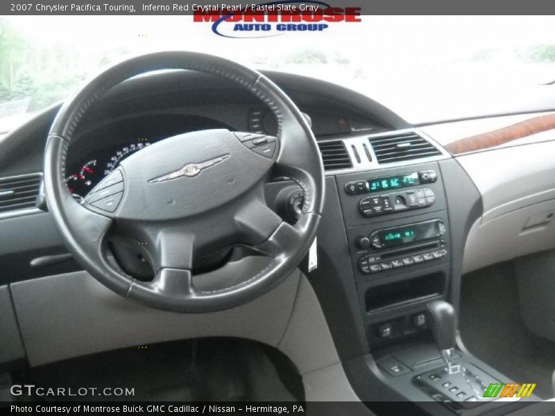 Inferno Red Crystal Pearl / Pastel Slate Gray 2007 Chrysler Pacifica Touring