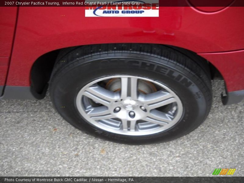 Inferno Red Crystal Pearl / Pastel Slate Gray 2007 Chrysler Pacifica Touring
