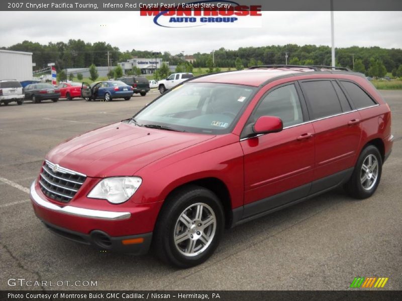 Inferno Red Crystal Pearl / Pastel Slate Gray 2007 Chrysler Pacifica Touring