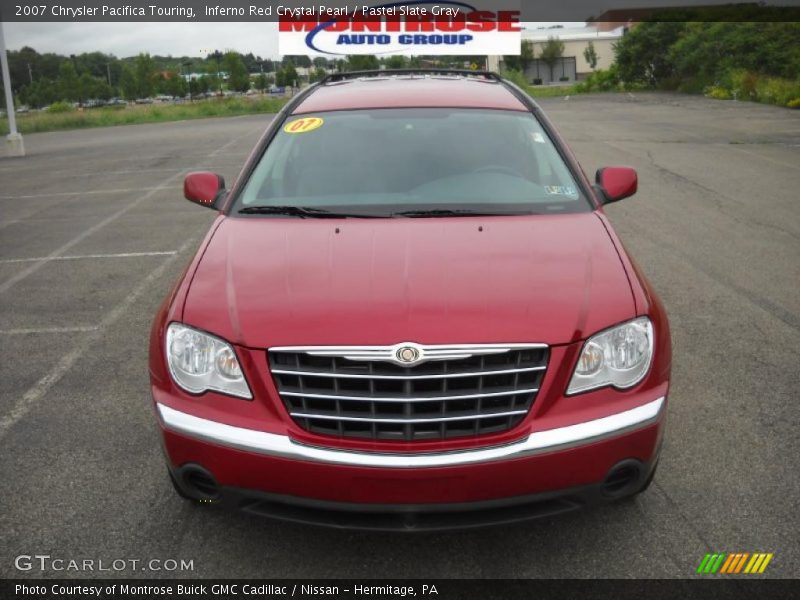 Inferno Red Crystal Pearl / Pastel Slate Gray 2007 Chrysler Pacifica Touring