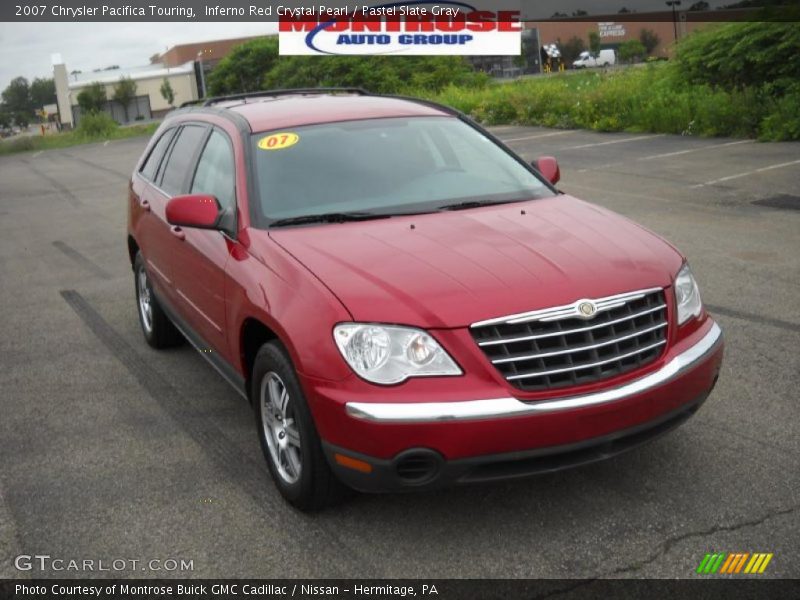 Inferno Red Crystal Pearl / Pastel Slate Gray 2007 Chrysler Pacifica Touring