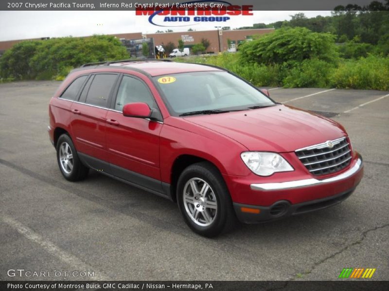 Inferno Red Crystal Pearl / Pastel Slate Gray 2007 Chrysler Pacifica Touring