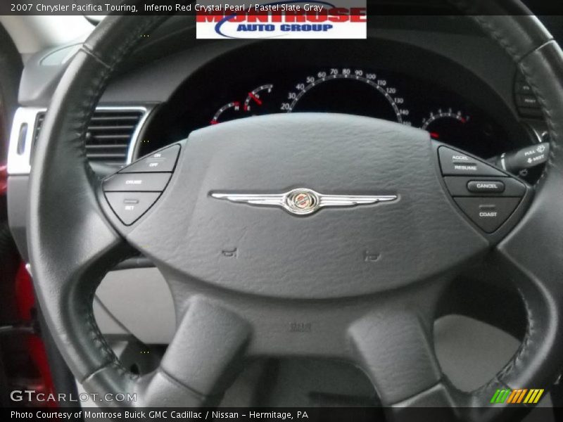 Inferno Red Crystal Pearl / Pastel Slate Gray 2007 Chrysler Pacifica Touring